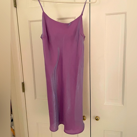Iridescent Purple Slip Dress - Picture 1 of 3